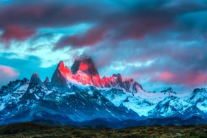 Mt. FitzRoy in Los Glaciares National Park in Patagonia.
