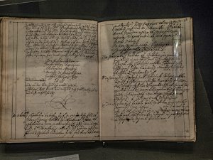 MJodicus Stirnimann diary in Muri monestary, Switzerlanduri monestary, Switzerland