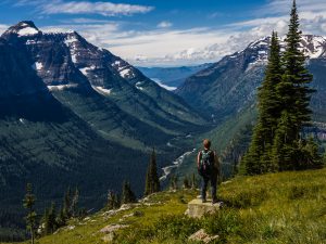 View from the Highland Trail in Glacier national Park