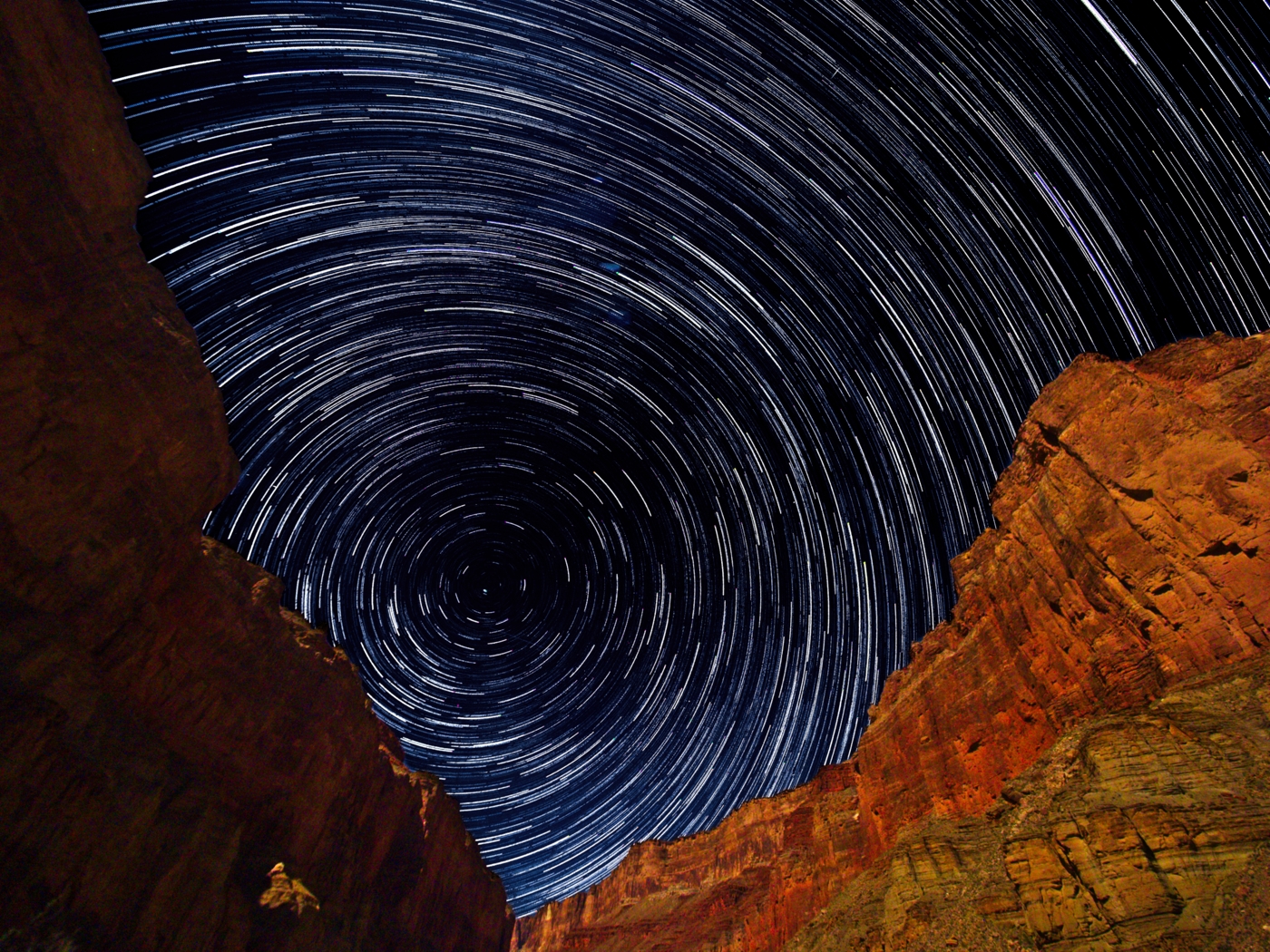 Marble Canyon star trails.